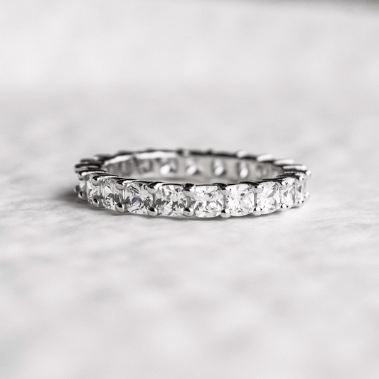 Sterling Silver Eternity Cubic Zircon Ring