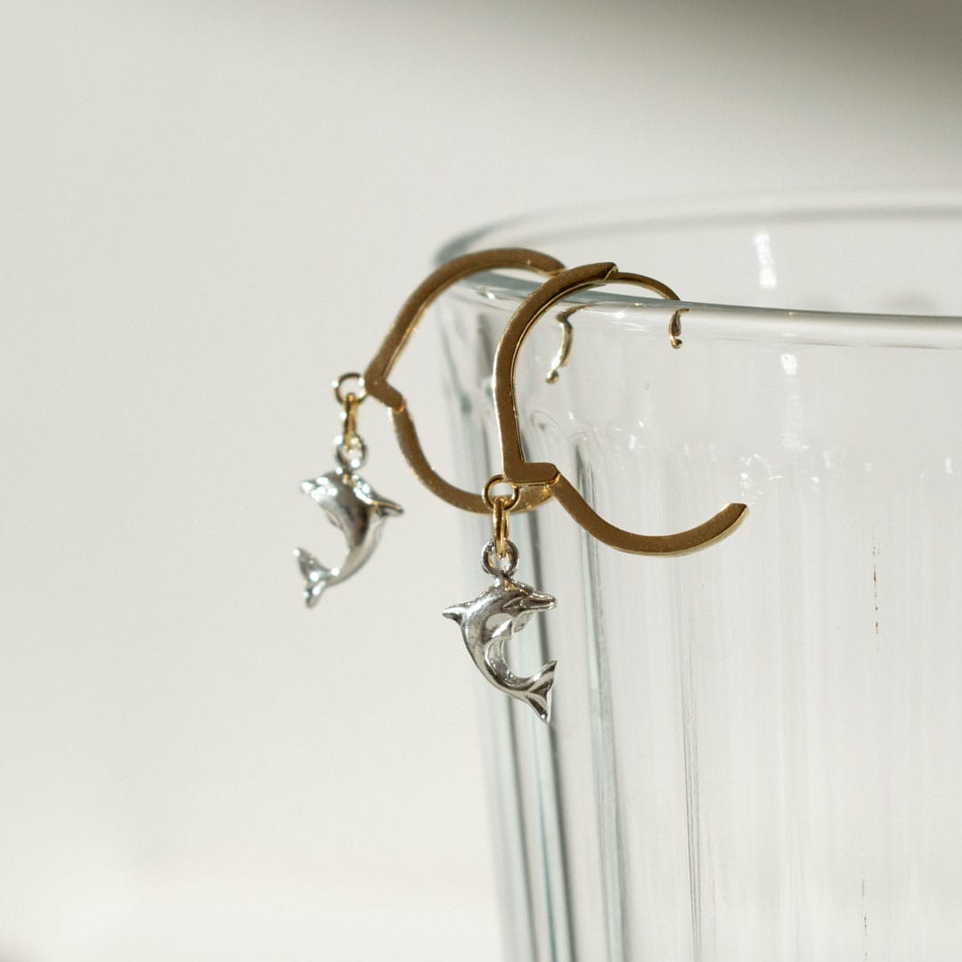 Bicolor Dolphin Earrings | Made in Estonia 🇪🇪