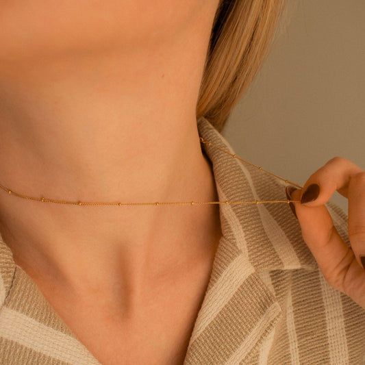 Gold Bead Necklace