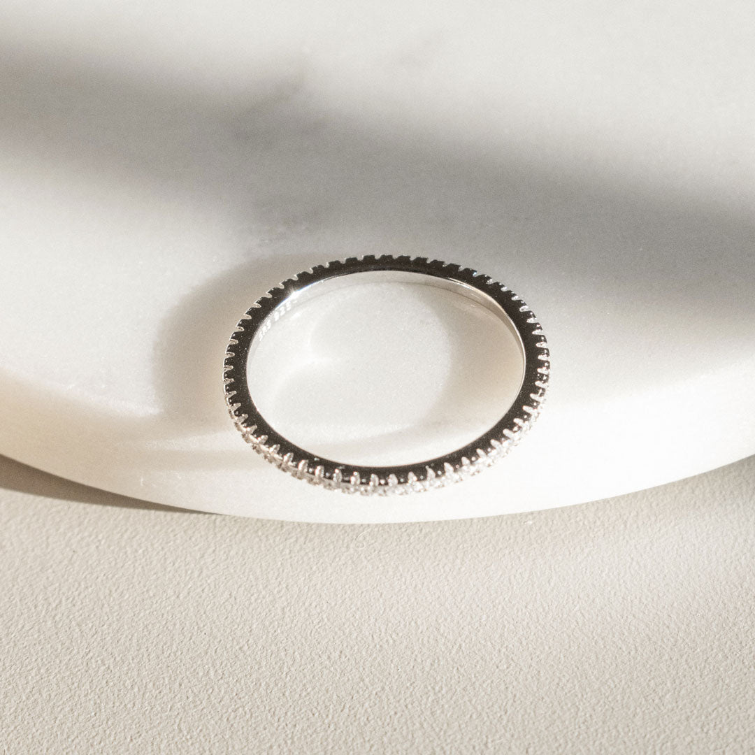 Full Pave Sparkly Skinny Ring