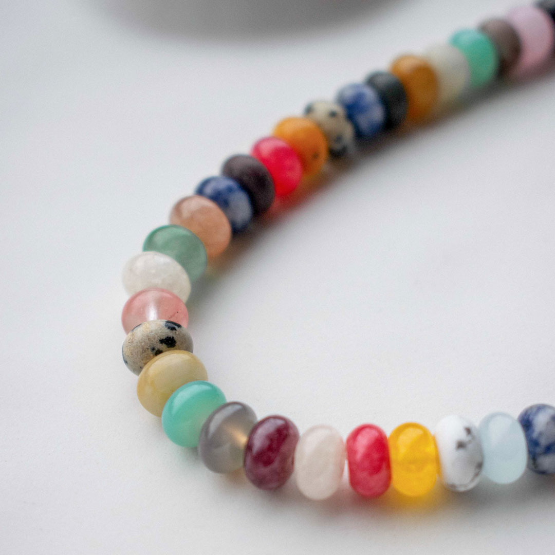 Mixed Color Gemstone Necklace | Made in Estonia 🇪🇪