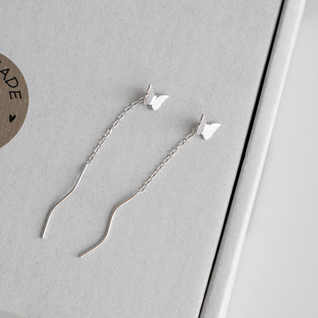 Butterfly Threader Earrings