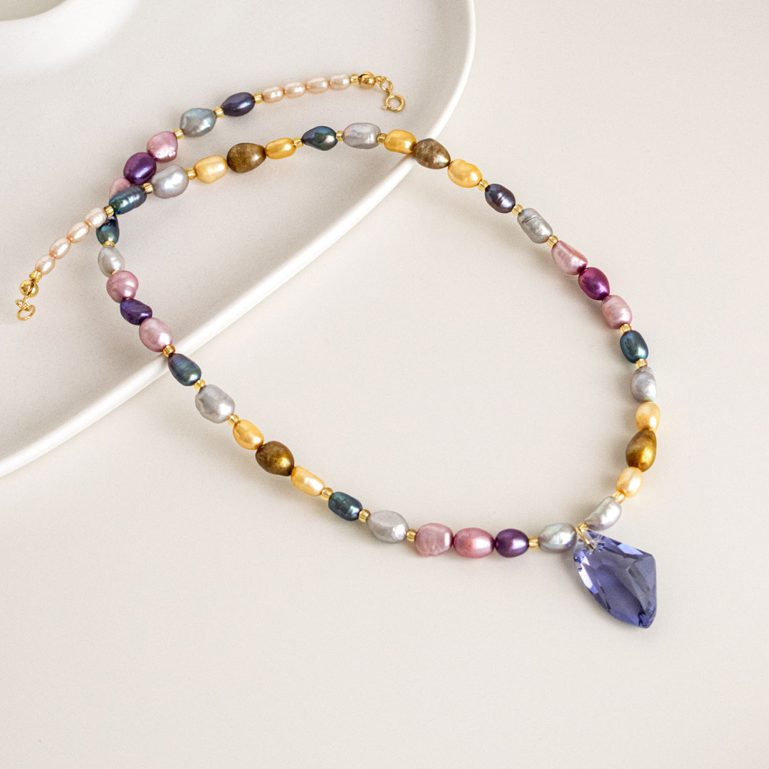 Mirage Colorful Pearl Necklace | Made in Estonia 🇪🇪
