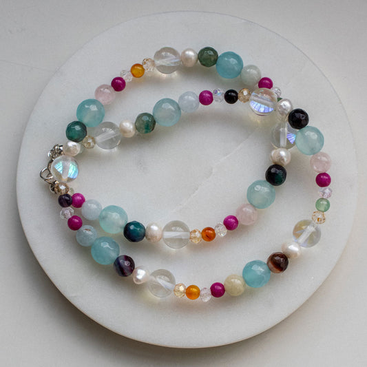 Aurora Gemstone Necklace | Made in Estonia 🇪🇪