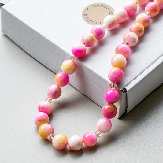 Rain Flower Beaded Necklace | Made in Estonia 🇪🇪