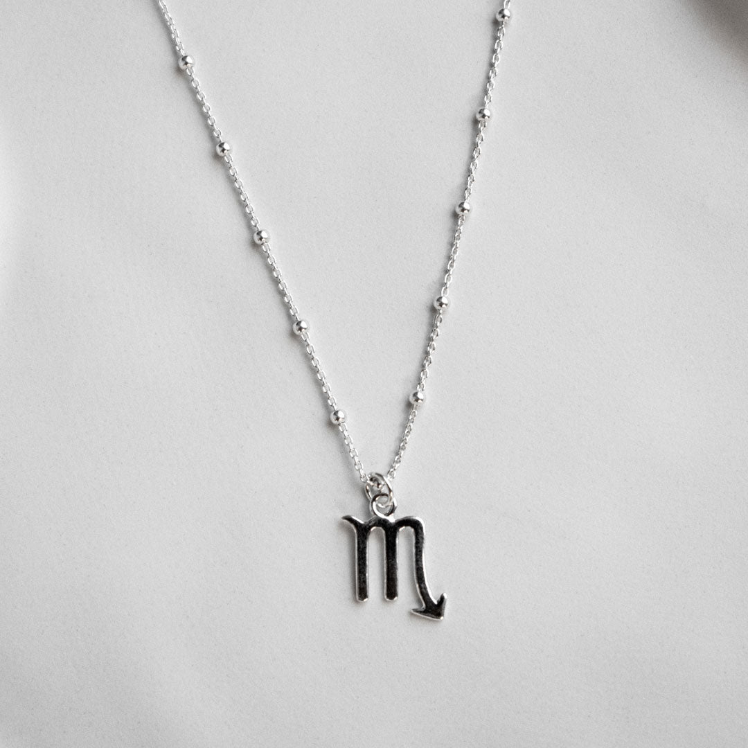 Scorpio | Sterling Silver Zodiac Necklace