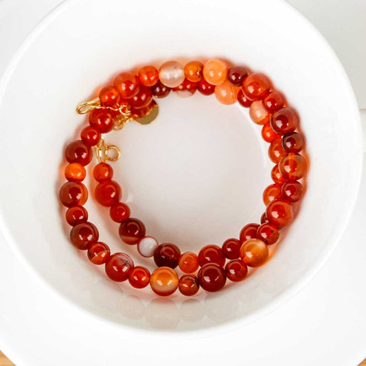 Agate Beaded Necklace | Made in Estonia 🇪🇪