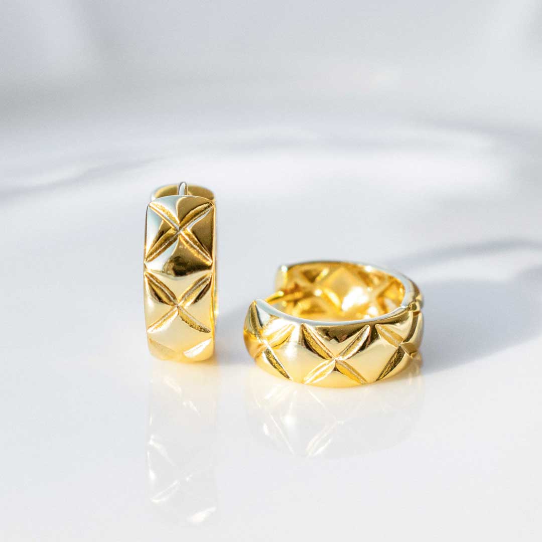 Hammered Chunky Hoops