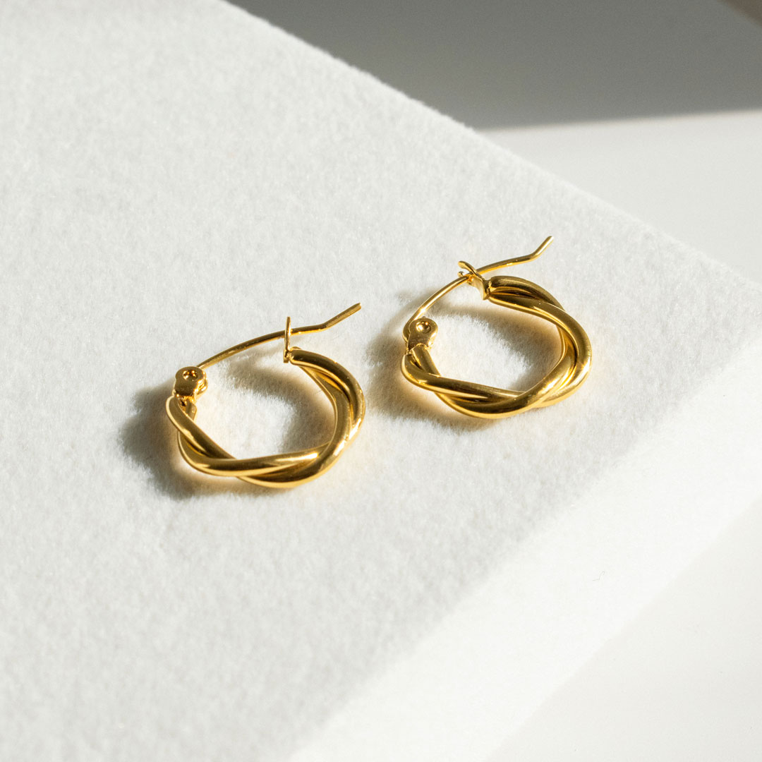 Braided Hoop Earrings