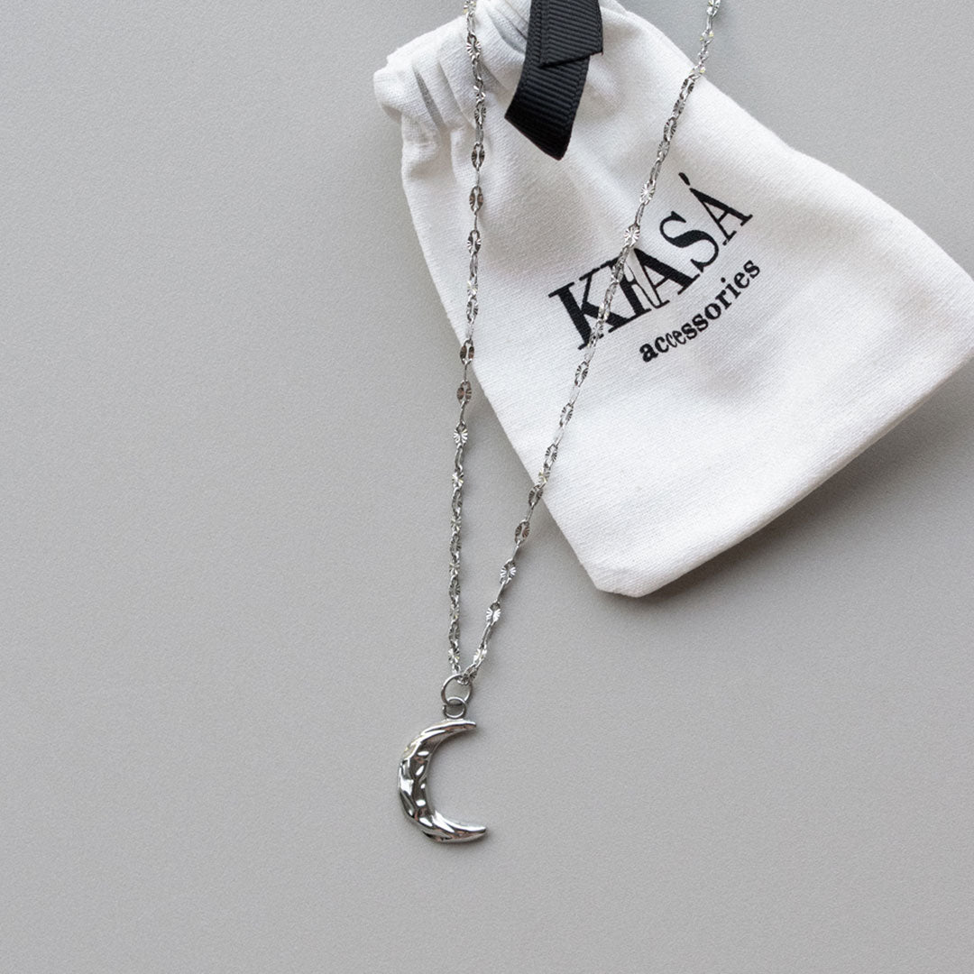 Stainless Steel Moon Necklace