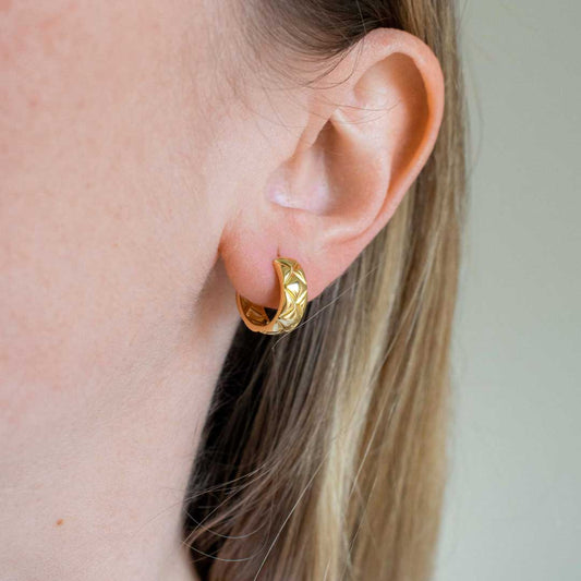 Hammered Chunky Hoops