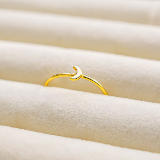 925 Sterling Silver Moon Ring