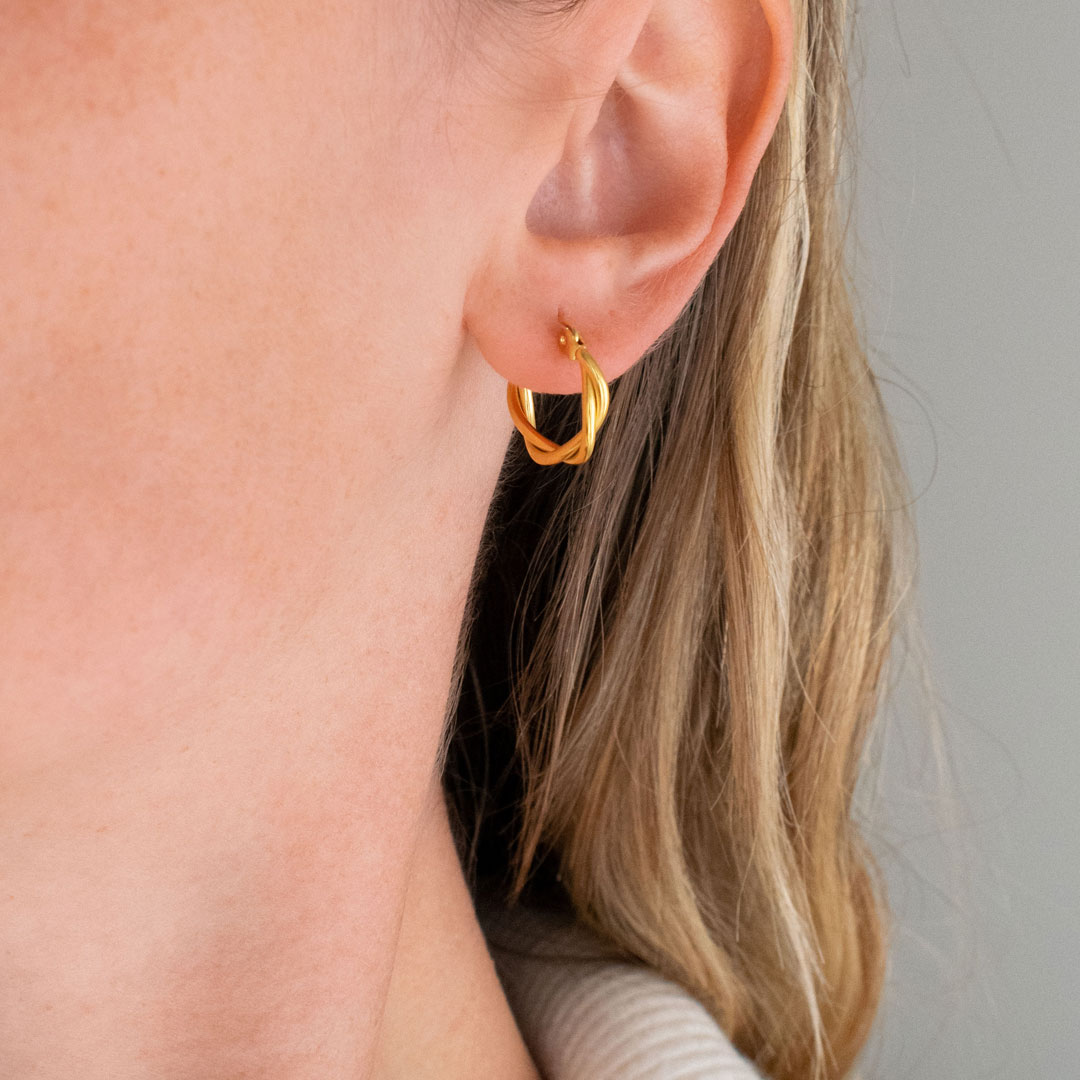 Braided Hoop Earrings