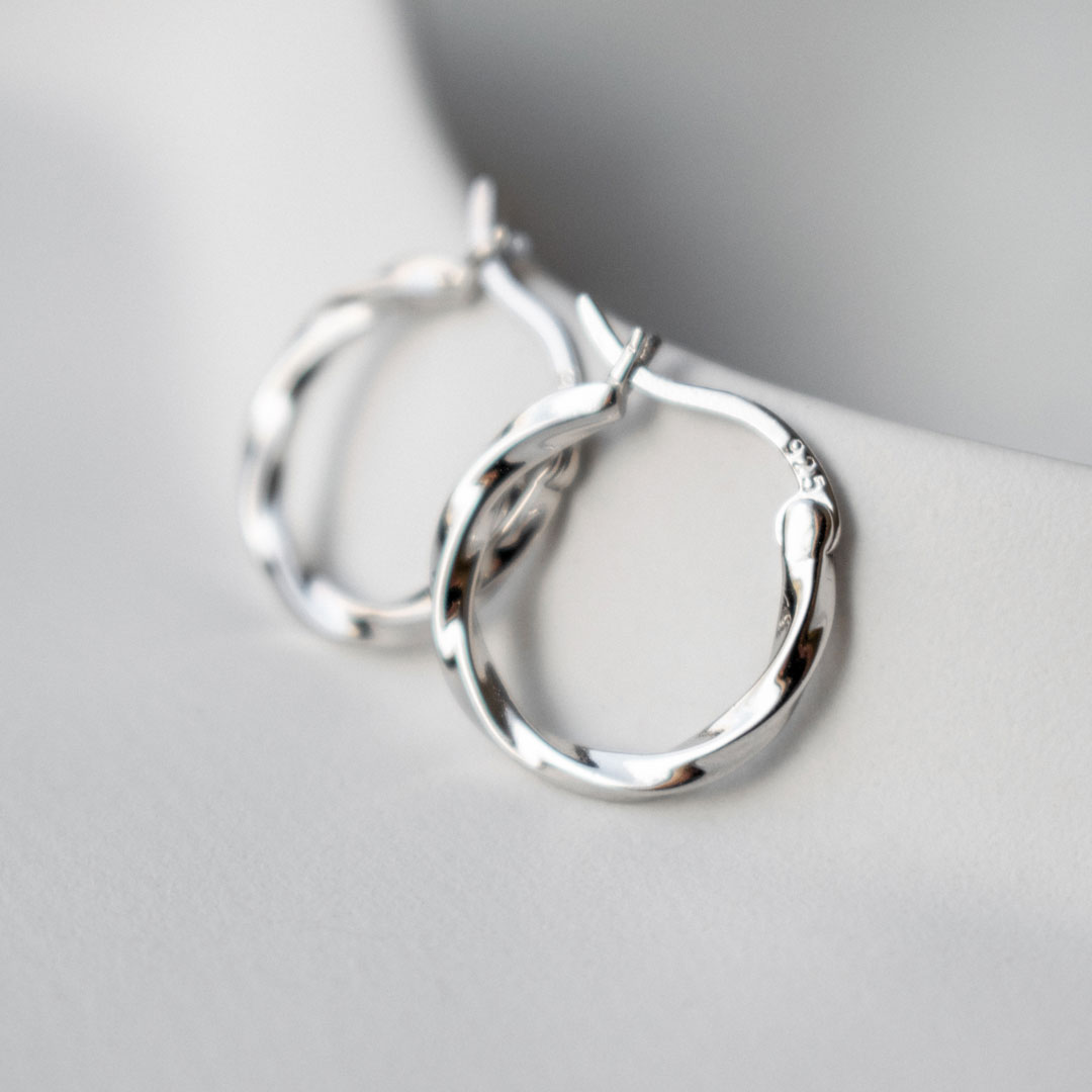 Twisted Hoop Earrings