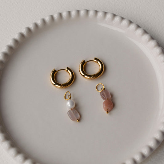 Koit - Detachable Sunstone Earrings