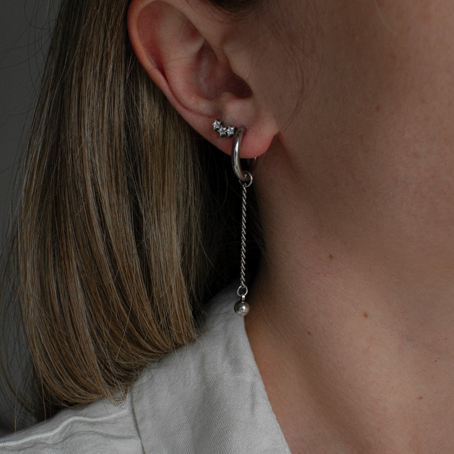 Onnela - Red Clover Chain Hoops