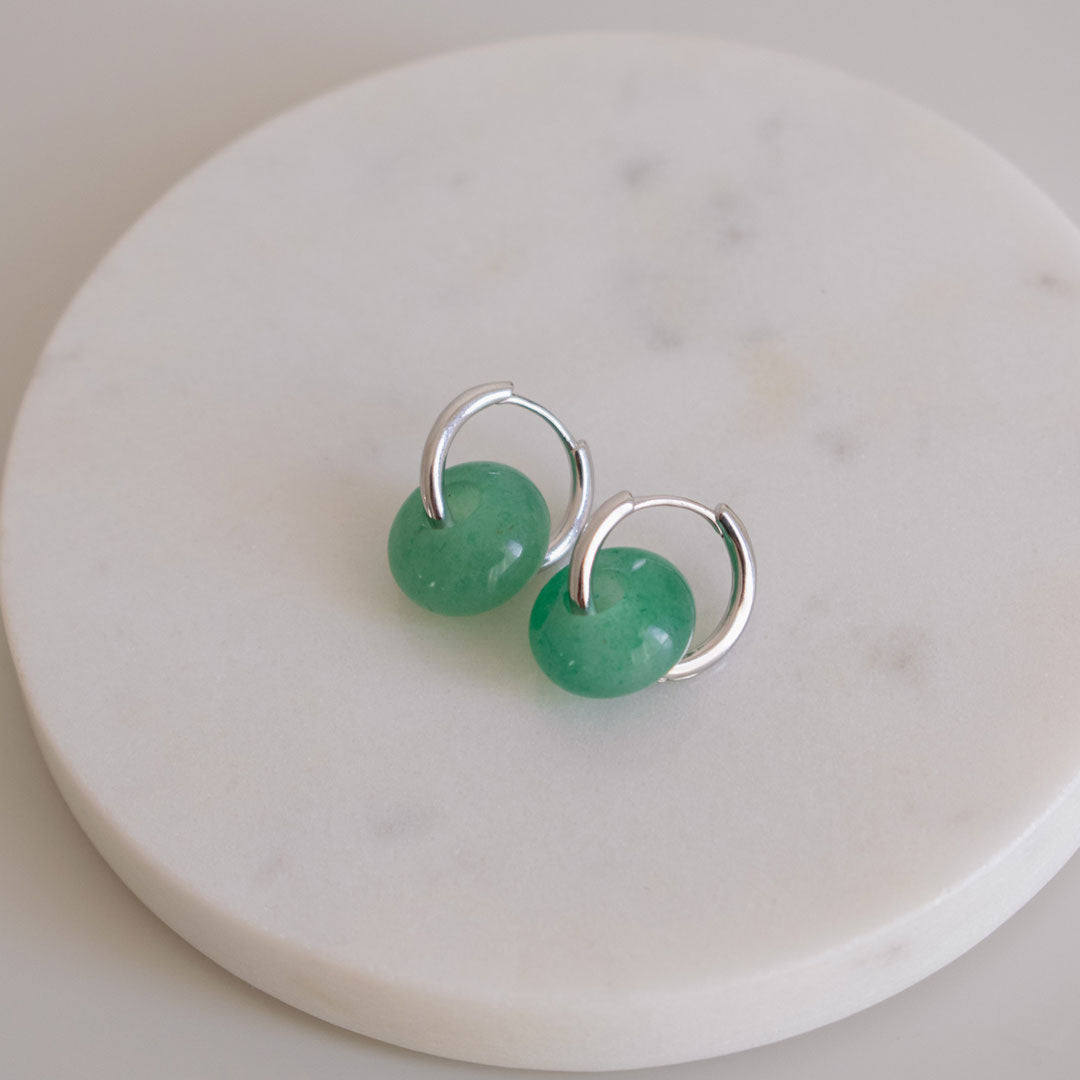 Серьги с подвеской "Бублик"