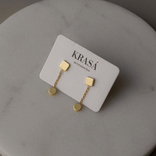 Sterling Silver Disc Dangles