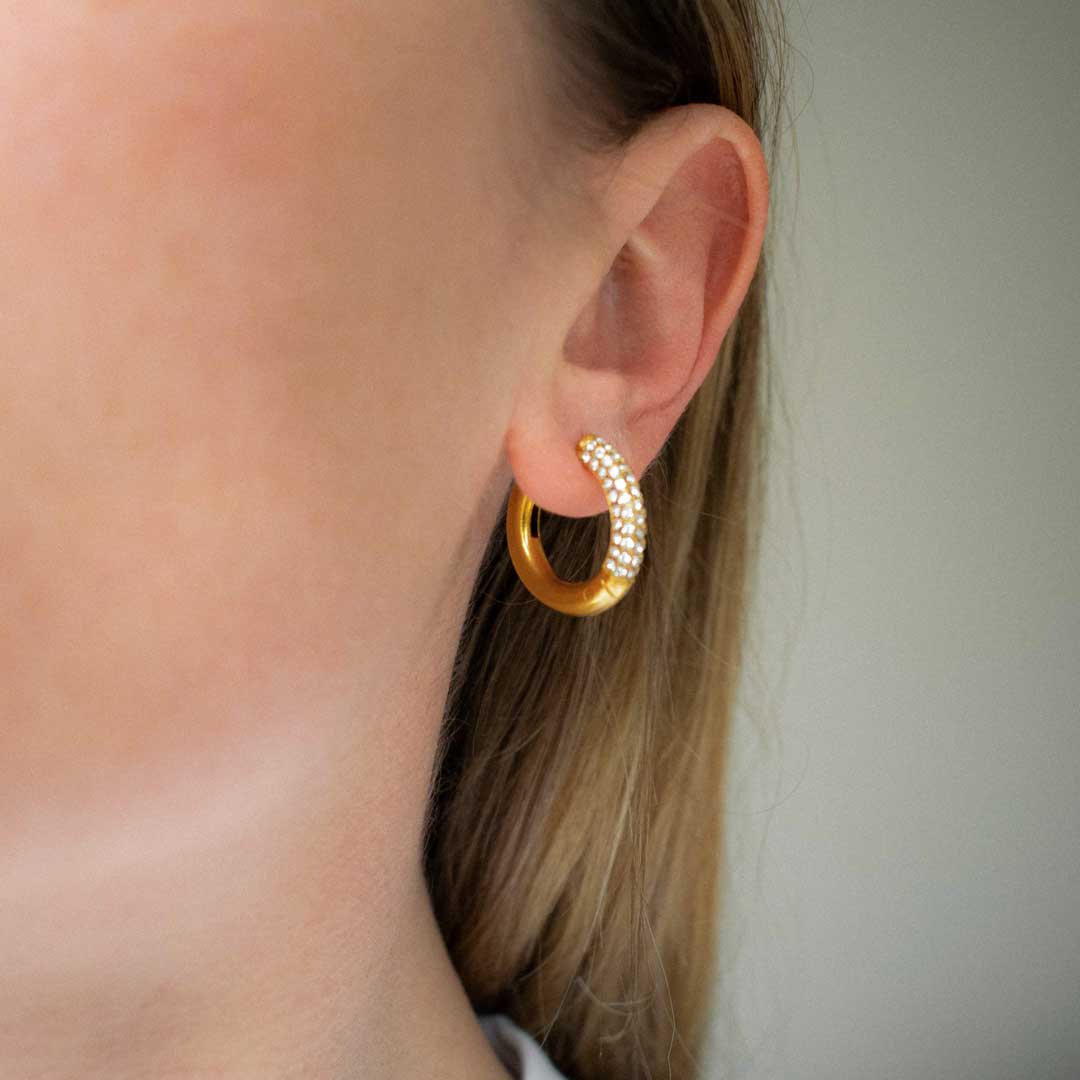 Sparkly Hoop Earrings