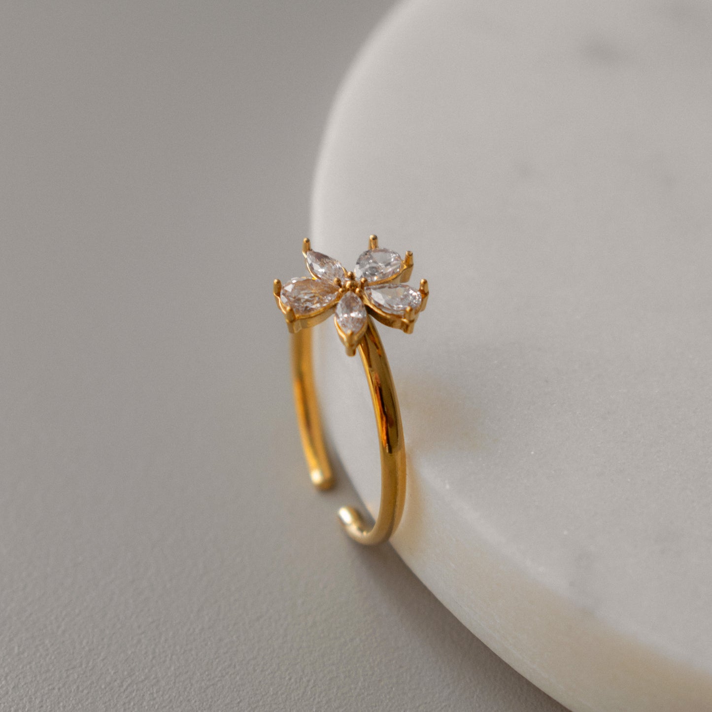Adjustable Flower Ring