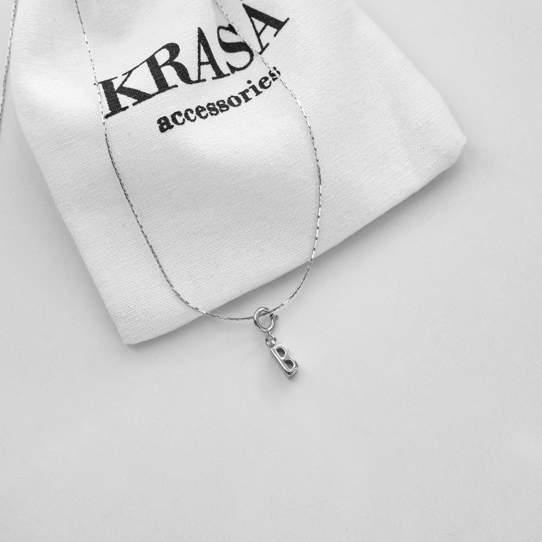 Letter "B" Charm Necklace