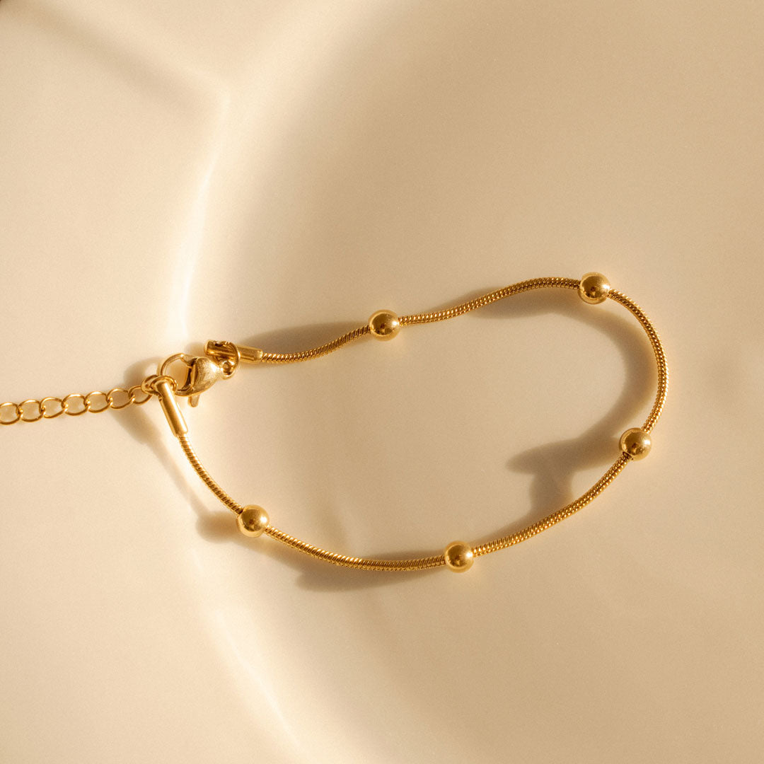 Gold Bead Bracelet