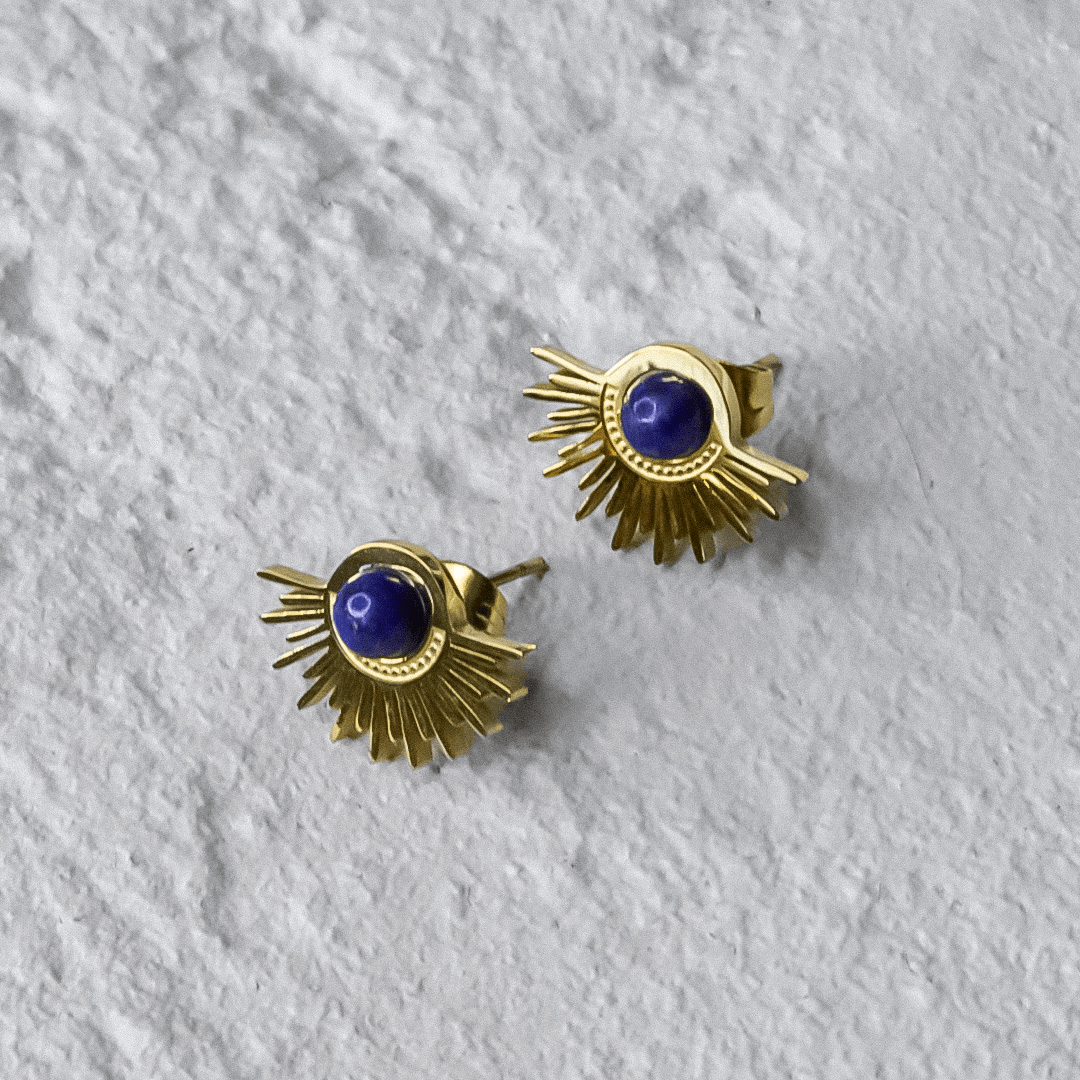 Half-Sun Stud Earrings