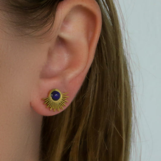 Half-Sun Stud Earrings