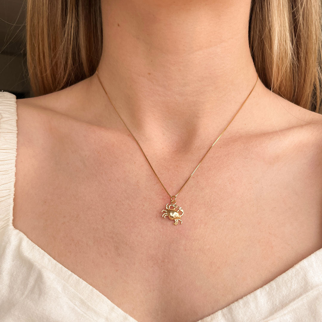 Crab Sterling Silver Necklace