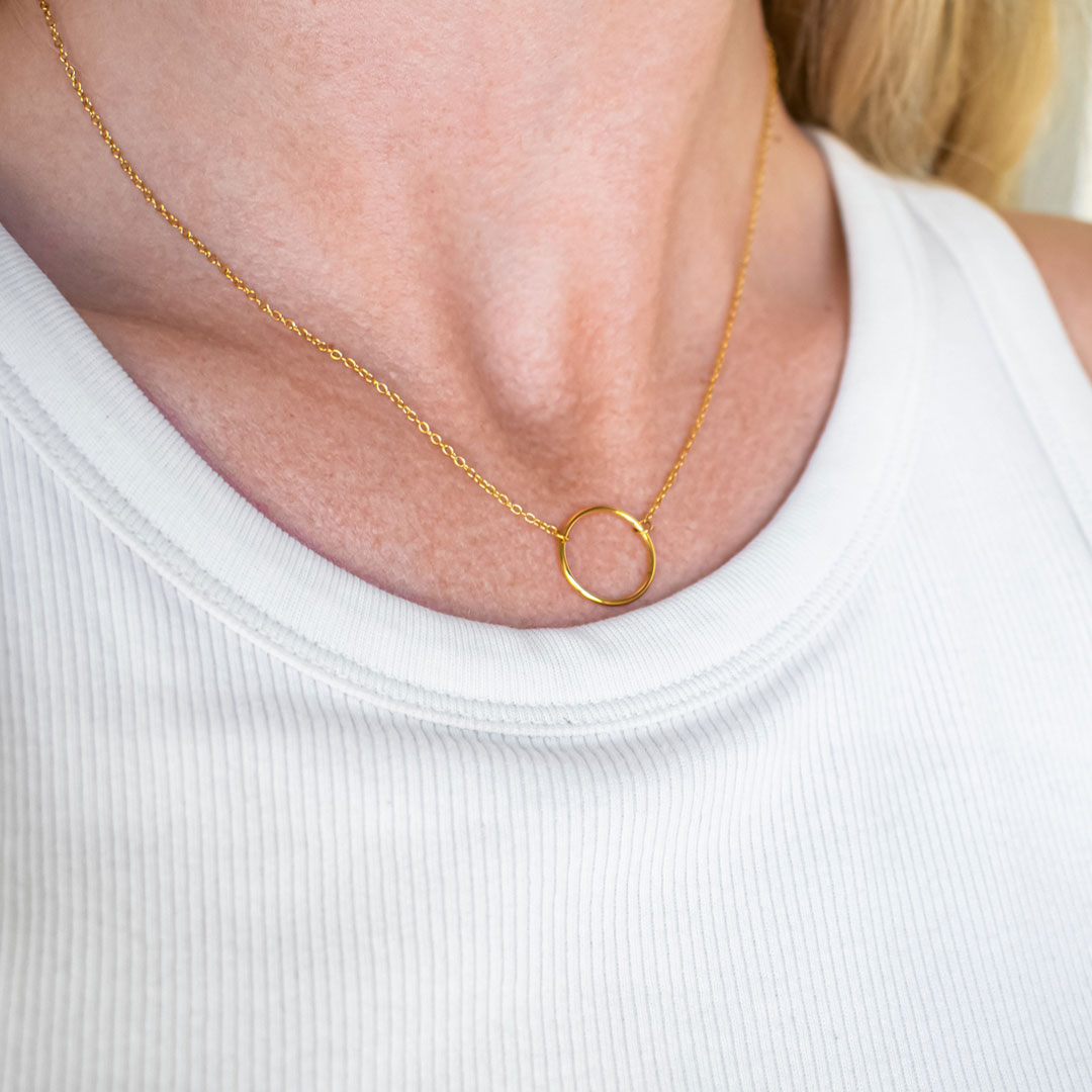 Цепь с подвеской "Круг"