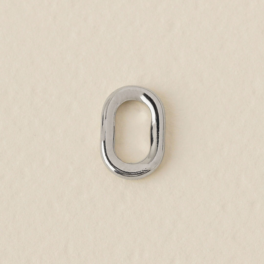 Geometric Oval Charm