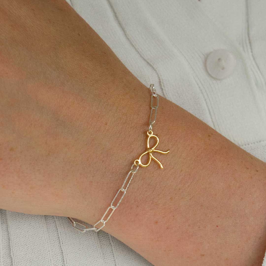 Bicolor Bow Bracelet