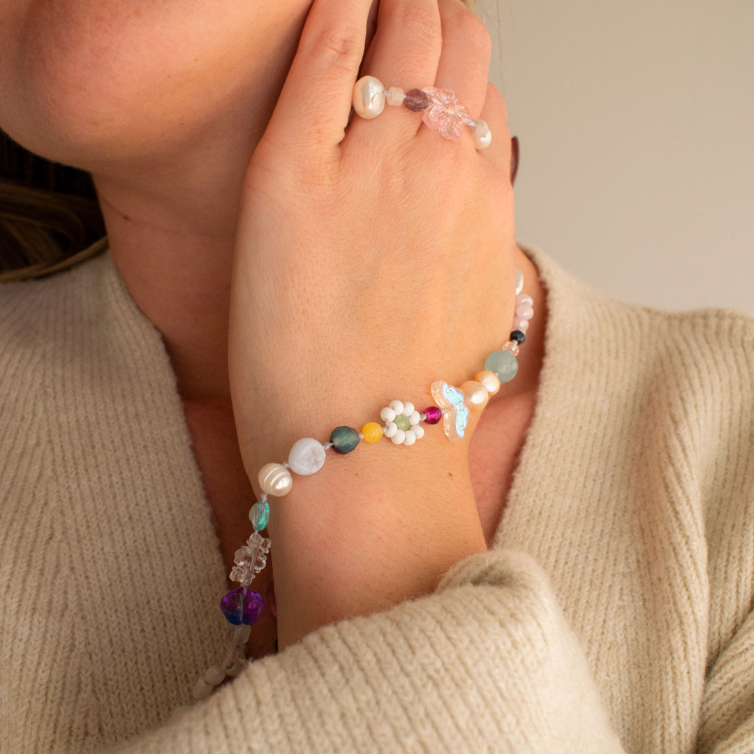 Flower Garden Gemstone Necklace | Made in Estonia 🇪🇪