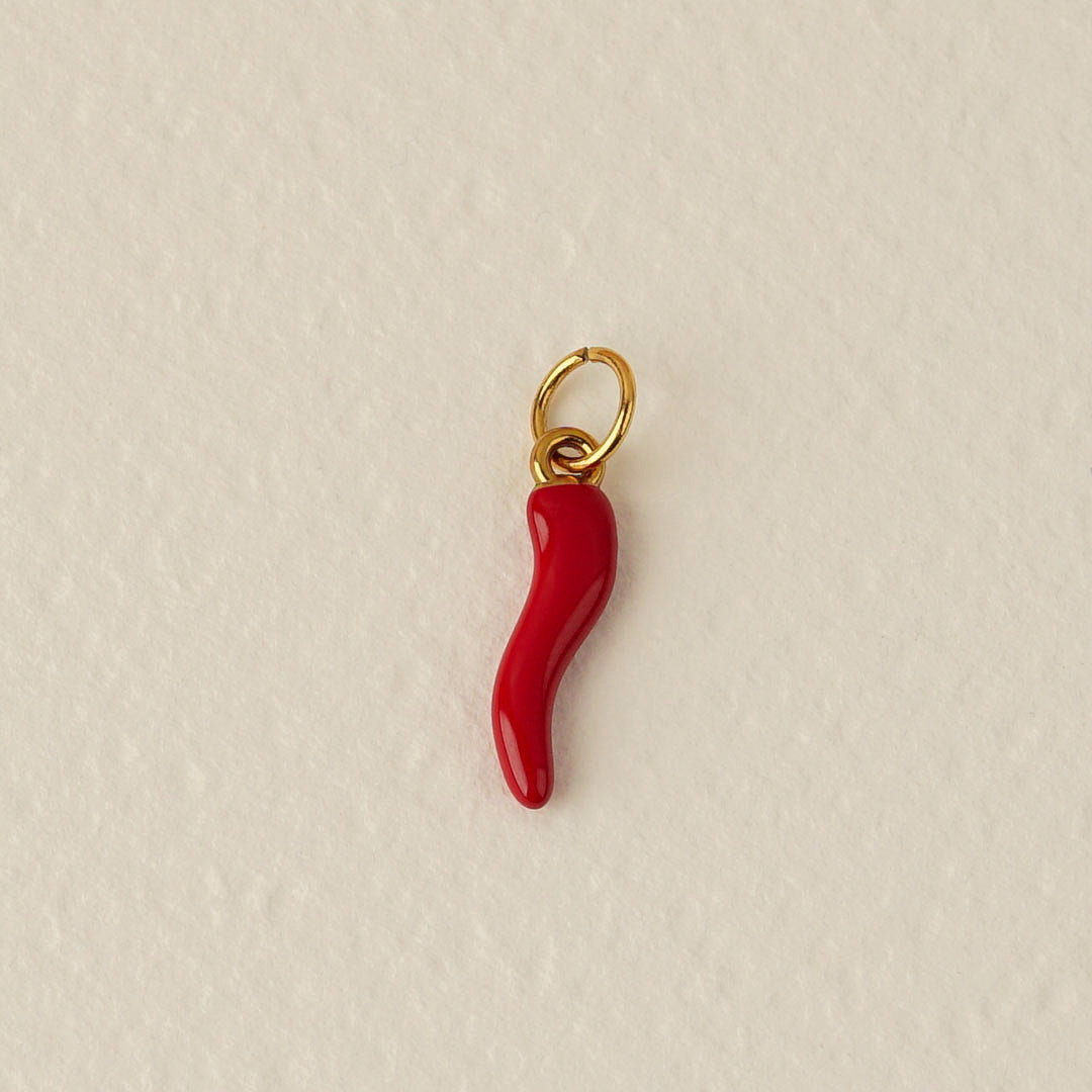 Gold Pepper Charm