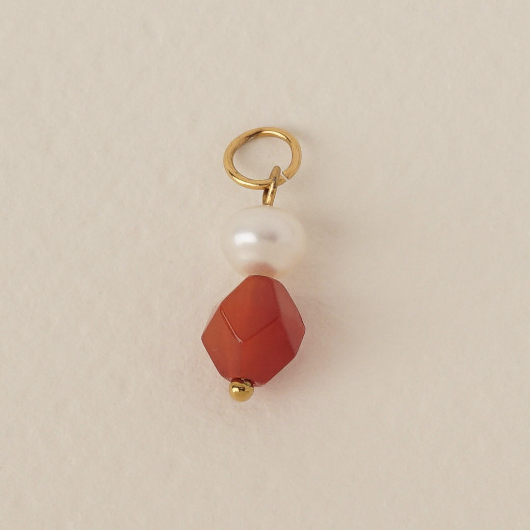 Pearl & Agate Charm