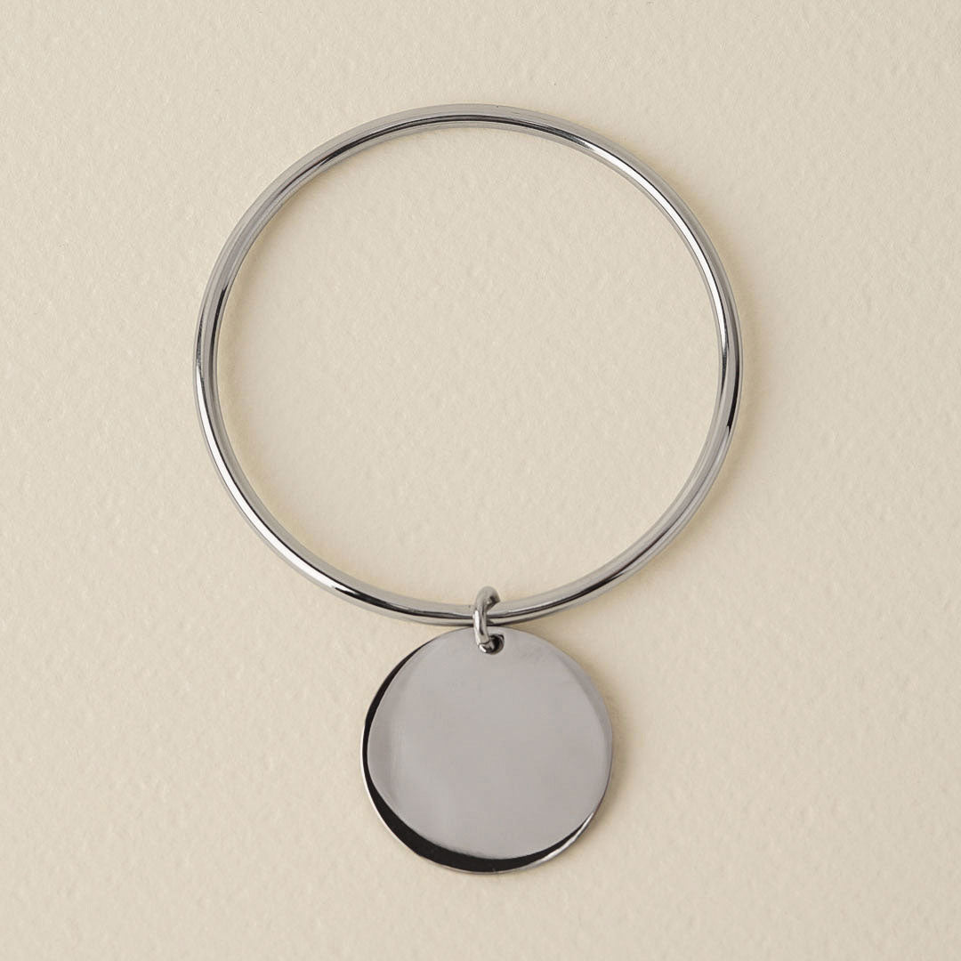 Round Charm Pendant Bracelet
