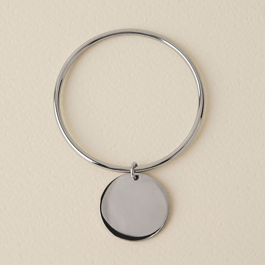 Round Charm Pendant Bracelet