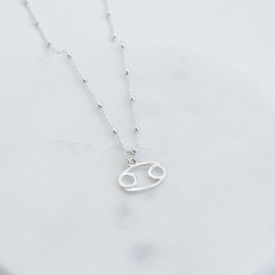 Cancer | Sterling Silver Zodiac Necklace | Made in Estonia 🇪🇪