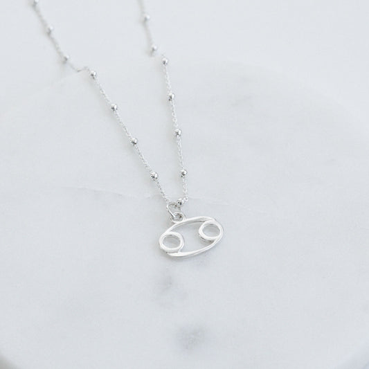 Cancer | Sterling Silver Zodiac Necklace | Made in Estonia 🇪🇪