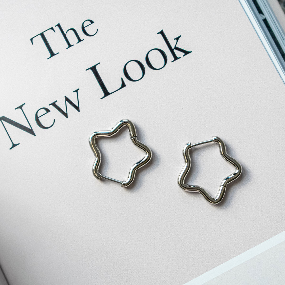 Stainless Steel Star Hoops