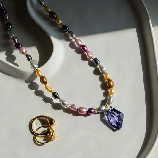 Mirage Colorful Pearl Necklace | Made in Estonia 🇪🇪