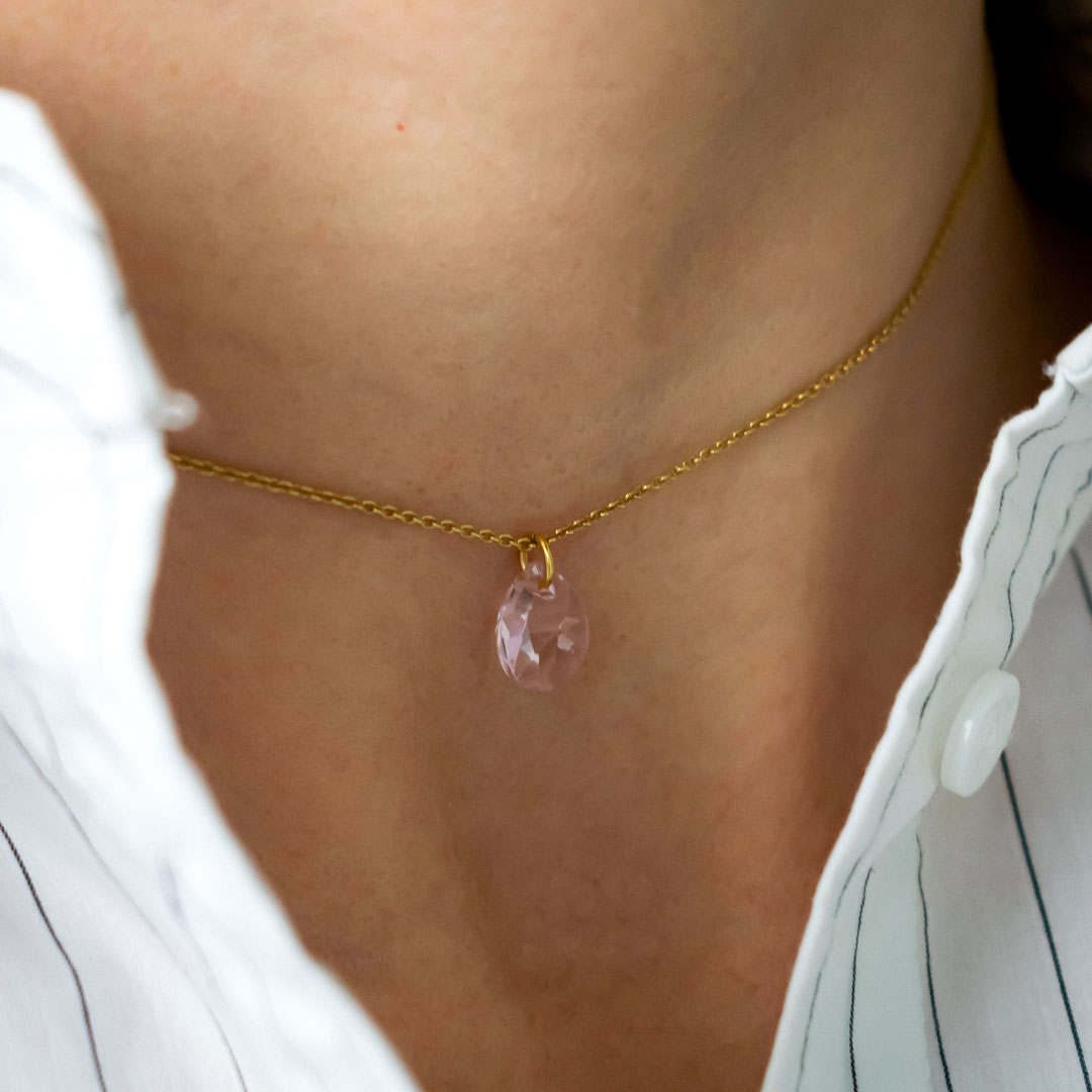 Crystal Teardrop Choker