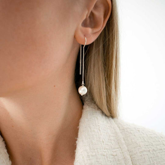 White Pearl Pendant Drops | Made in Estonia 🇪🇪