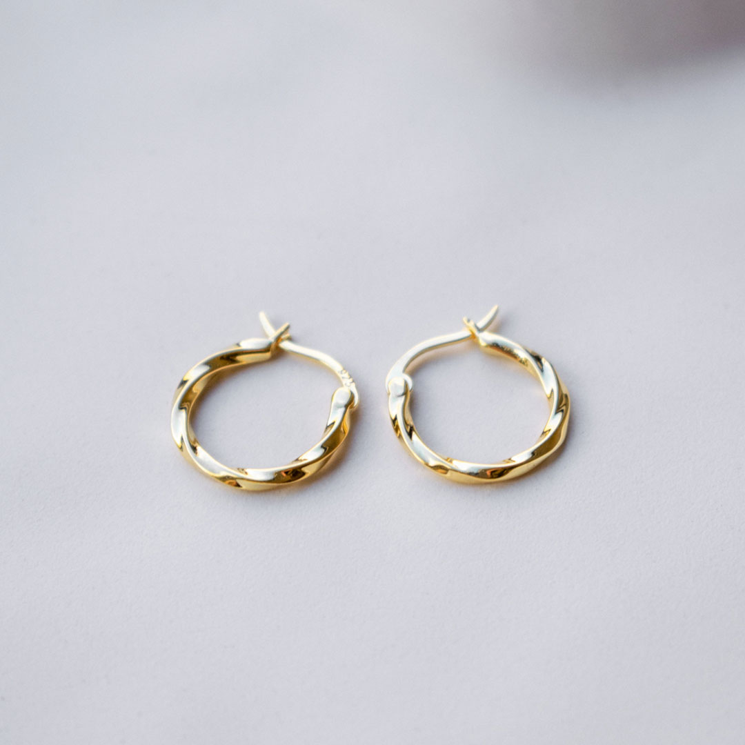 Twisted Hoop Earrings