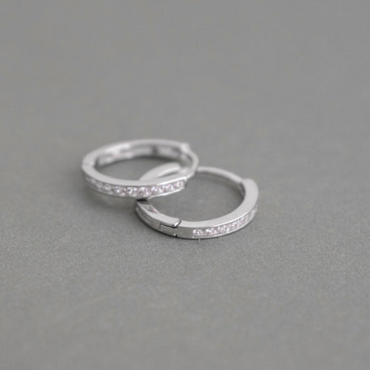 Sleeper Hoops with Zircon