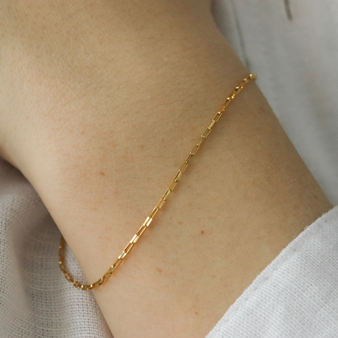 Gold-Filled Cable Chain Bracelet