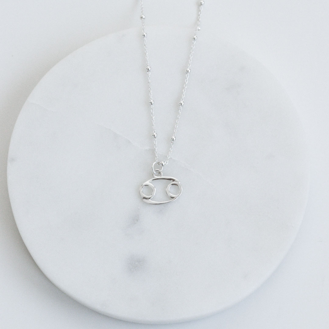 Cancer | Sterling Silver Zodiac Necklace | Made in Estonia 🇪🇪