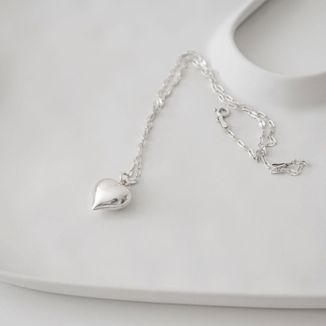 925 Silver Chunky Heart Necklace | Made in Estonia 🇪🇪