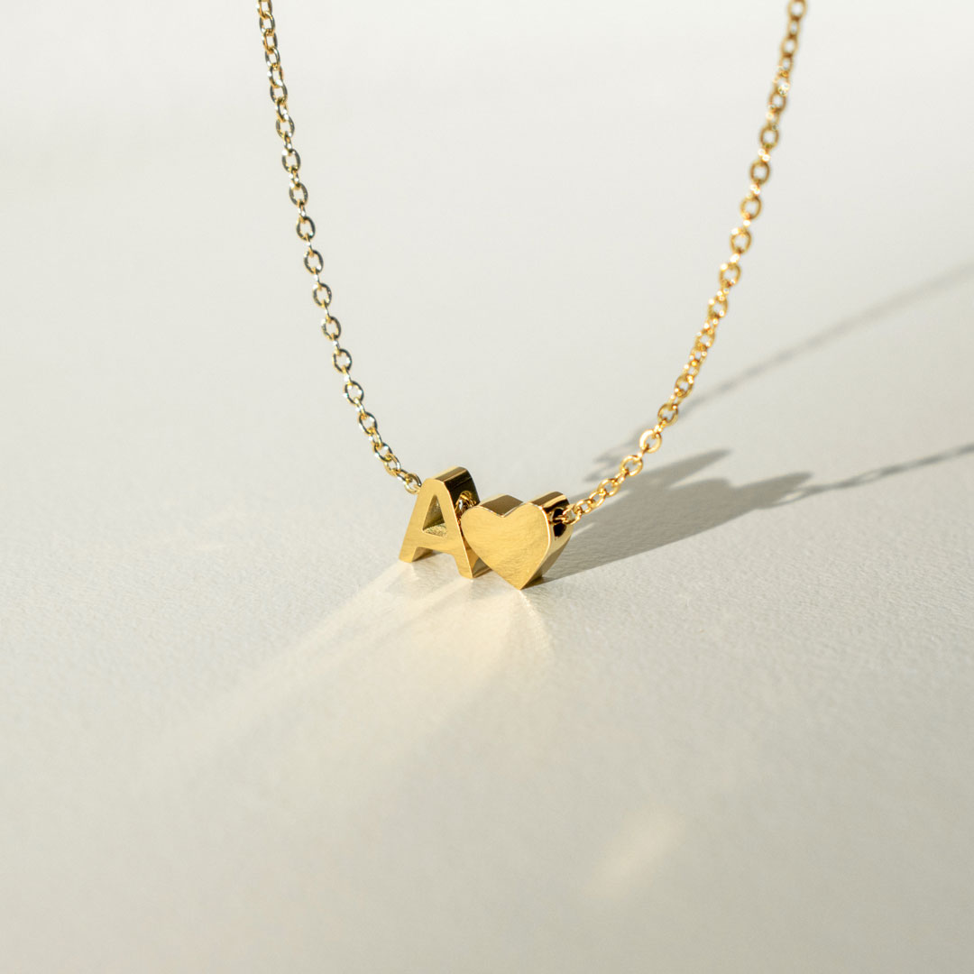 Letter "A" Charm Necklace