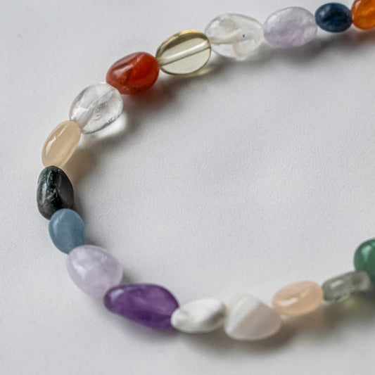 Multicolored Candy Gemstone Beaded Necklace | Made in Estonia 🇪🇪